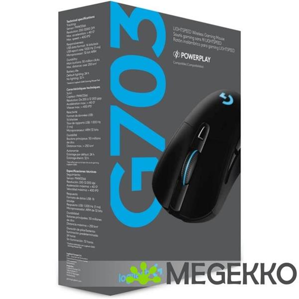 Grote foto logitech g g703 lightspeed draadloze gaming muis computers en software overige computers en software