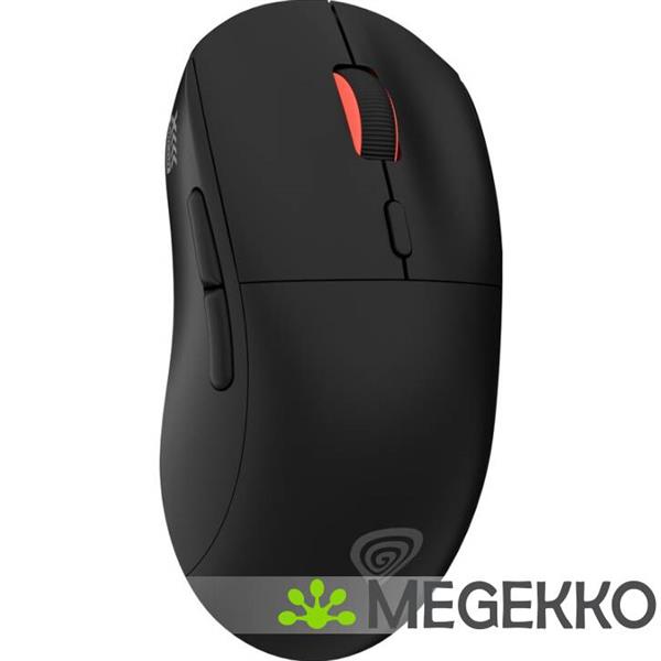 Grote foto genesis nmg 2089 zircon xiii gaming muis ambidextrous rf wireless usb type c zwart computers en software overige computers en software