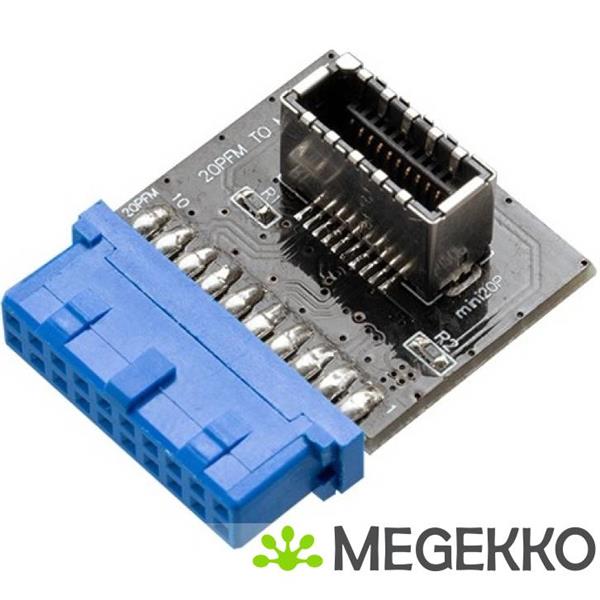 Grote foto akasa 20 pin usb 3.1 internal connector computers en software overige computers en software