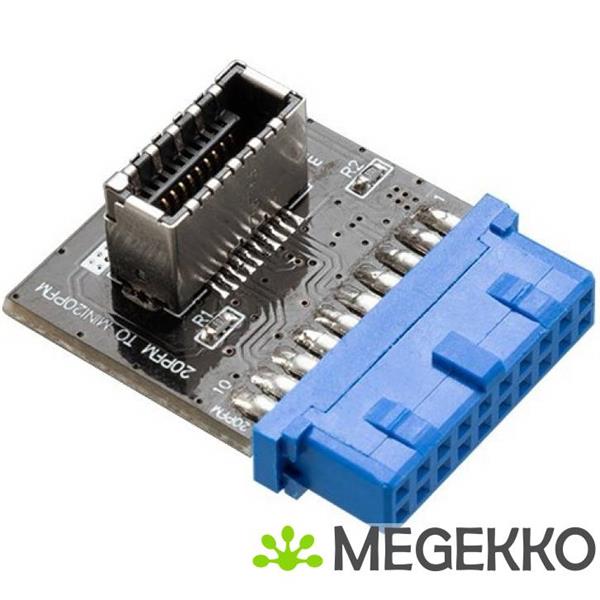 Grote foto akasa 20 pin usb 3.1 internal connector computers en software overige computers en software