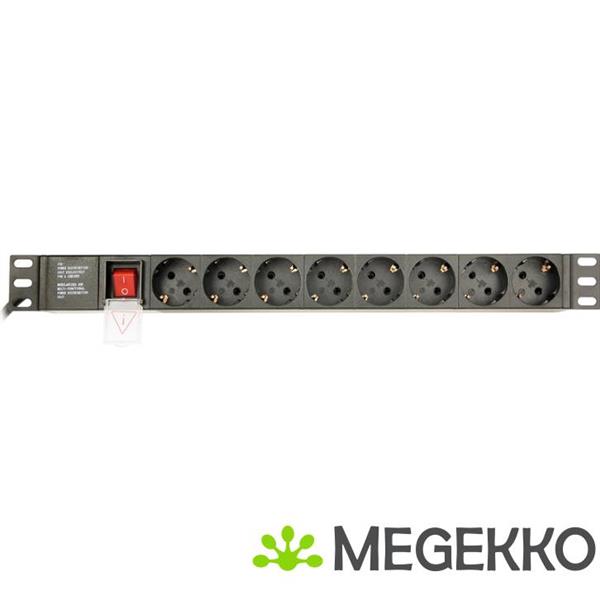 Grote foto gembird eg pdu 014 c14 stekkerdoos 8 ac uitgangen 1u zwart computers en software overige