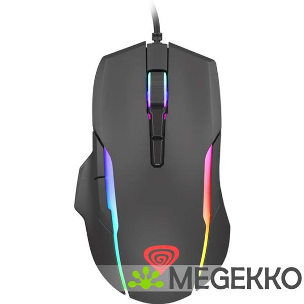 Grote foto genesis nmg 1572 xenon 220 usb gaming muis ambidextrous zwart computers en software overige computers en software
