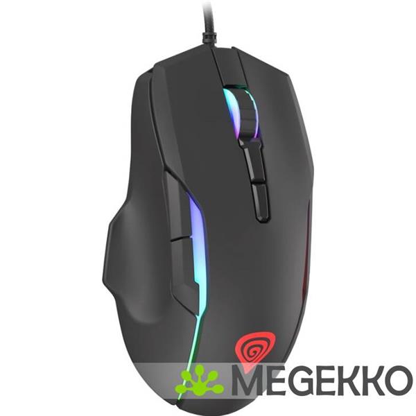 Grote foto genesis nmg 1572 xenon 220 usb gaming muis ambidextrous zwart computers en software overige computers en software