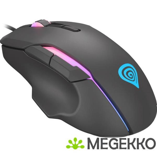 Grote foto genesis nmg 1572 xenon 220 usb gaming muis ambidextrous zwart computers en software overige computers en software