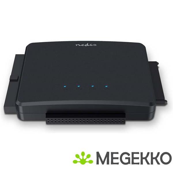 Grote foto nedis hardeschijfadapter usb 3.2 gen1 2.5 3.5 ide sata netvoeding computers en software harde schijven
