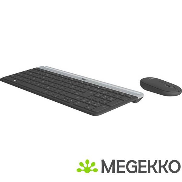Grote foto logitech mk470 qwerty us computers en software overige computers en software