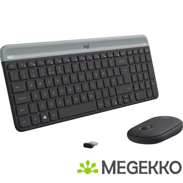 Grote foto logitech mk470 qwerty us computers en software overige computers en software