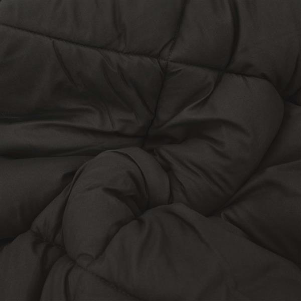 Grote foto vidaxl winter dekbed zwart en taupe 220 x 240 cm microfiber huis en inrichting bedden