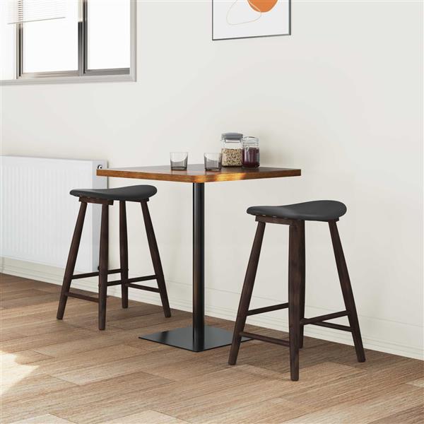 Grote foto vidaxl eettafelstoelen 2 pcs licht bruin 46 x 37 x 63 cm huis en inrichting stoelen