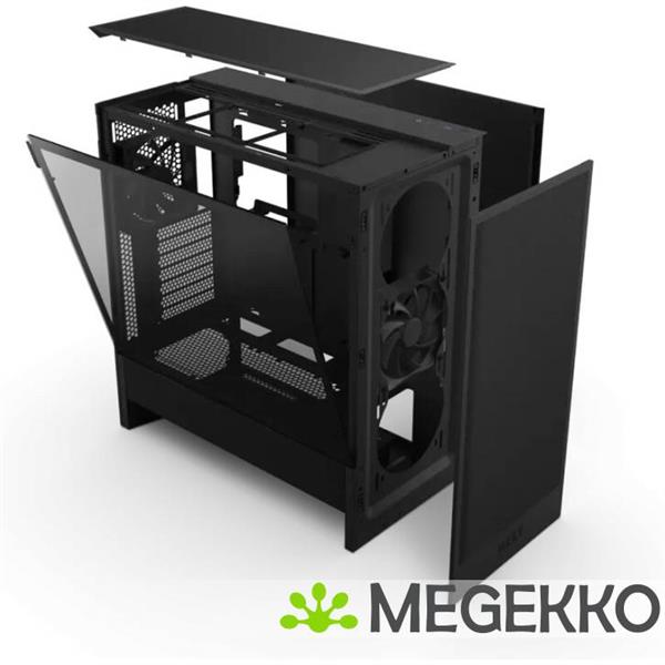 Grote foto nzxt h5 flow black 2024 computers en software behuizingen en kasten