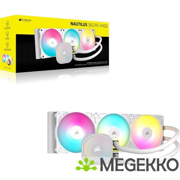 Grote foto corsair nautilus 360 rs argb white computers en software overige computers en software