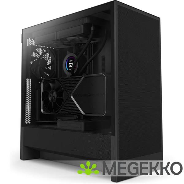 Grote foto nzxt h5 flow black 2024 computers en software behuizingen en kasten