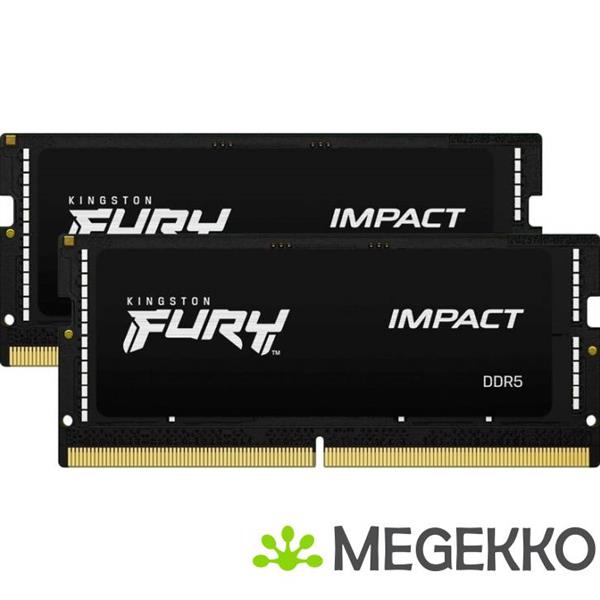 Grote foto kingston technology fury impact black xmp geheugenmodule 32 gb 2 x 16 gb ddr5 6400 mhz computers en software overige computers en software