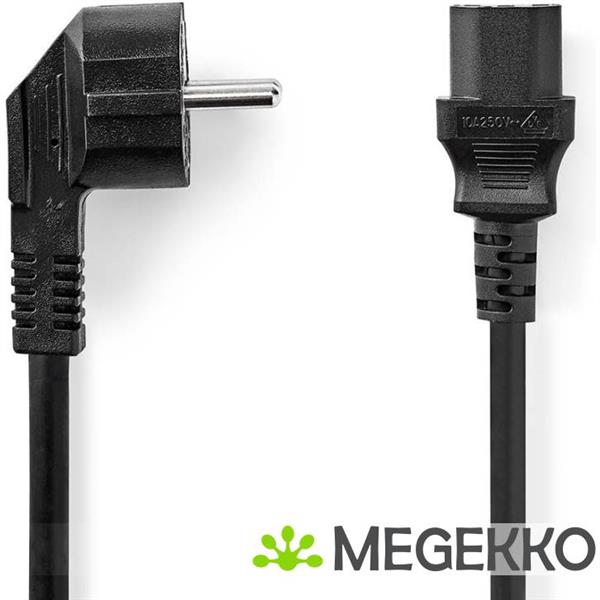 Grote foto nedis cegl10000bk50 electriciteitssnoer zwart 5 m cee7 7 c13 stekker computers en software overige computers en software