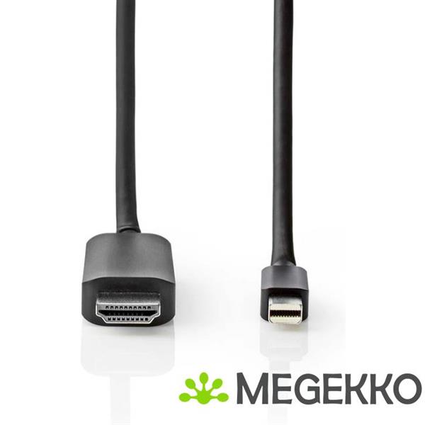 Grote foto nedis mini displayport male hdmi male 2 0 m zwart computers en software overige computers en software