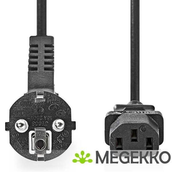 Grote foto nedis cegl10000bk50 electriciteitssnoer zwart 5 m cee7 7 c13 stekker computers en software overige computers en software