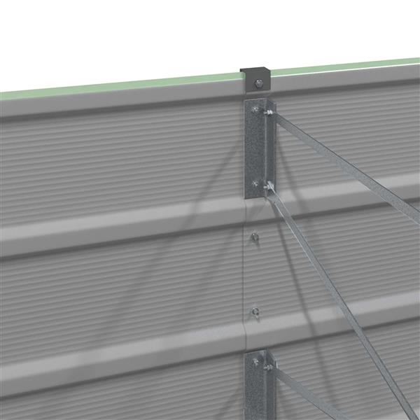 Grote foto vidaxl plantenbak groen 240 x 80 x 75 cm staal tuin en terras overige tuin en terras