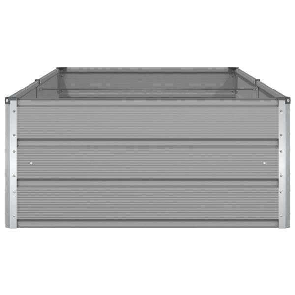 Grote foto vidaxl plantenbak lichtgrijs 195 x 100 x 45 cm gegalvaniseerd staal tuin en terras overige tuin en terras