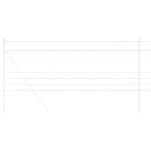 Grote foto vidaxl weidehekwerk zilver 100 x 0 8 m gegalvaniseerd staal tuin en terras hekken en schuttingen