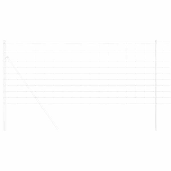 Grote foto vidaxl weidehekwerk zilver 50 x 1 m gegalvaniseerd staal tuin en terras hekken en schuttingen