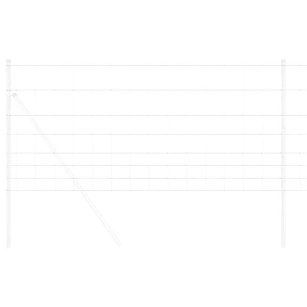 Grote foto vidaxl weidehekwerk zilver 50 x 1 m gegalvaniseerd staal tuin en terras hekken en schuttingen