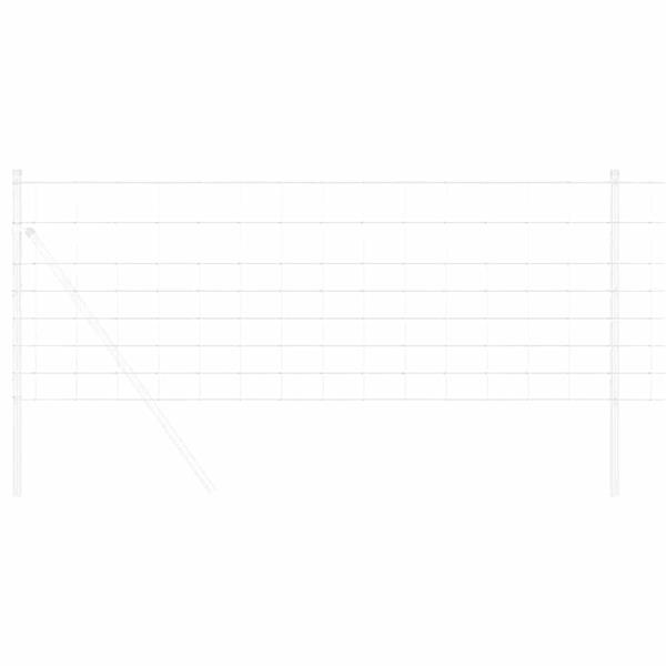 Grote foto vidaxl weidehekwerk zilver 50 x 0 8 m gegalvaniseerd staal tuin en terras hekken en schuttingen