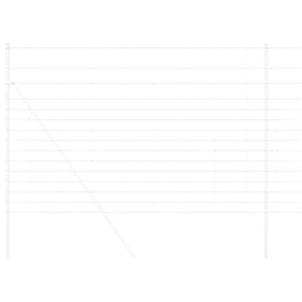 Grote foto vidaxl weidehekwerk zilver 25 x 1 6 m gegalvaniseerd staal tuin en terras hekken en schuttingen