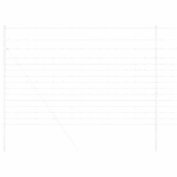 Grote foto vidaxl weidehekwerk zilver 25 x 1 6 m gegalvaniseerd staal tuin en terras hekken en schuttingen