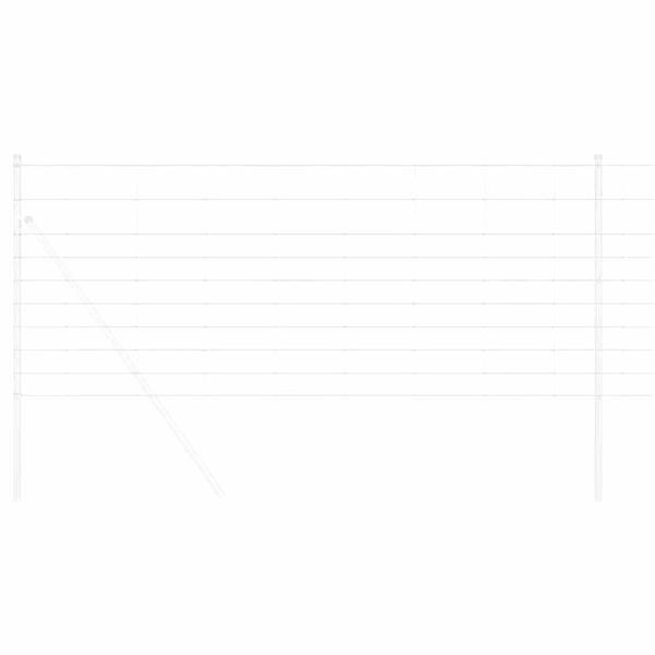 Grote foto vidaxl weidehekwerk zilver 25 x 1 m gegalvaniseerd staal tuin en terras hekken en schuttingen