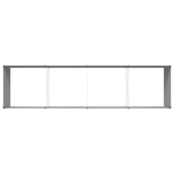 Grote foto vidaxl plantenbak lichtgrijs 195 x 100 x 45 cm gegalvaniseerd staal tuin en terras overige tuin en terras