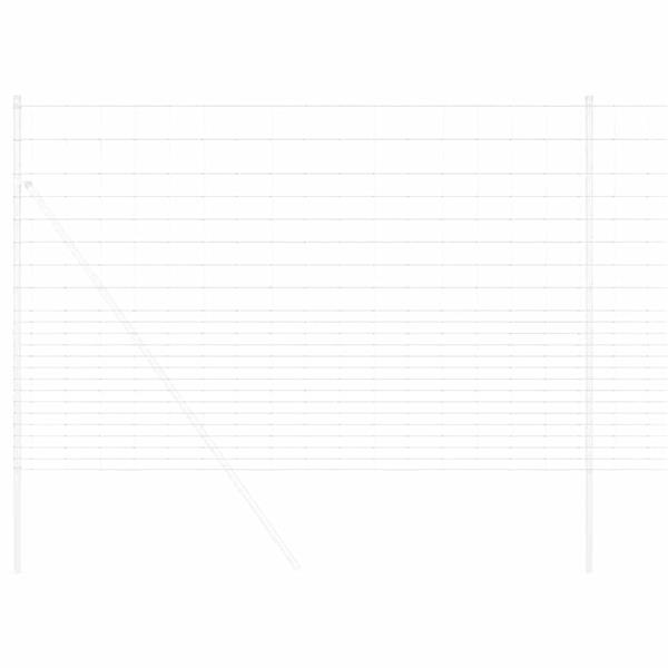 Grote foto vidaxl weidehekwerk zilver 25 x 1 6 m gegalvaniseerd staal tuin en terras hekken en schuttingen