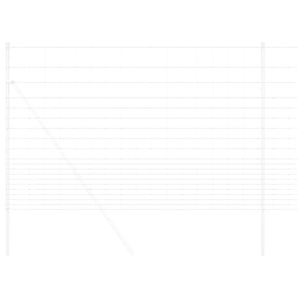 Grote foto vidaxl weidehekwerk zilver 25 x 1 6 m gegalvaniseerd staal tuin en terras hekken en schuttingen