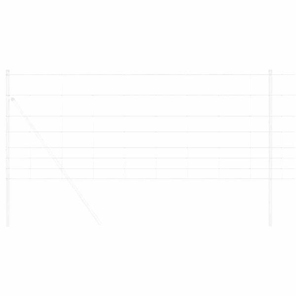 Grote foto vidaxl weidehekwerk zilver 25 x 1 m gegalvaniseerd staal tuin en terras hekken en schuttingen