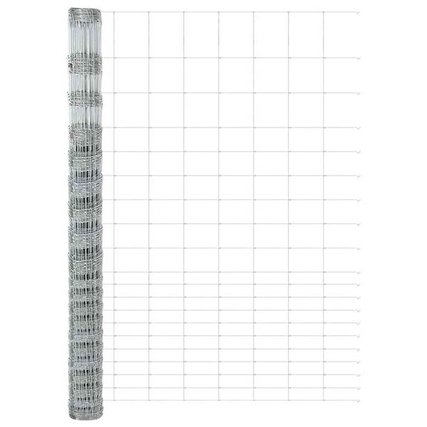 Grote foto vidaxl wilde hek warm verzinkt 1000 x 160 x 0 18 cm ijzer tuin en terras hekken en schuttingen