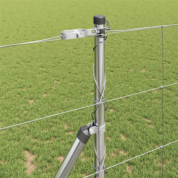 Grote foto vidaxl wilde hek warm verzinkt 1000 x 120 x 0 18 cm ijzer tuin en terras hekken en schuttingen