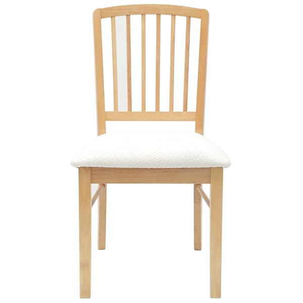 Grote foto vidaxl eettafelstoelen 2 pcs naturel 50 x 52 5 x 91 cm huis en inrichting stoelen