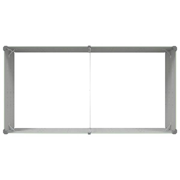 Grote foto vidaxl plantenbak pastelgroen 195 x 100 x 45 cm gegalvaniseerd staal tuin en terras overige tuin en terras