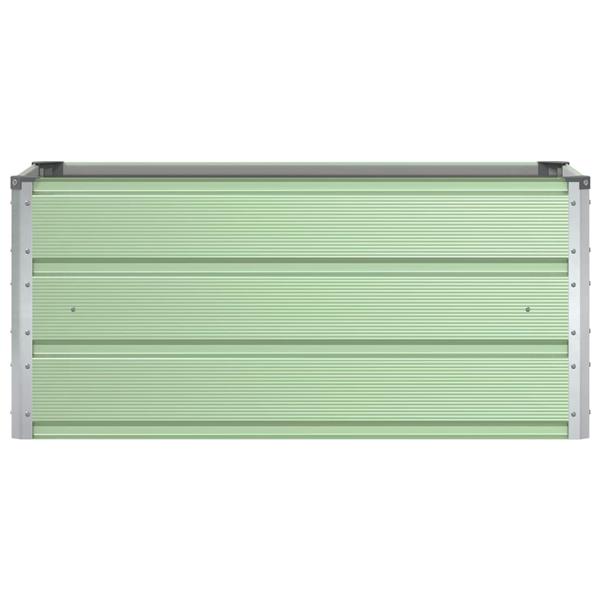Grote foto vidaxl plantenbak pastelgroen 100 x 50 x 45 cm gegalvaniseerd staal tuin en terras overige tuin en terras