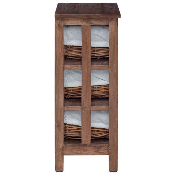 Grote foto vidaxl bijzettafel bruin massief mahoniehout huis en inrichting complete slaapkamers