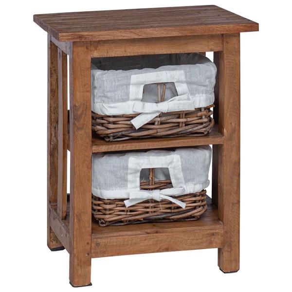 Grote foto vidaxl bijzettafel bruin massief mahoniehout huis en inrichting complete slaapkamers