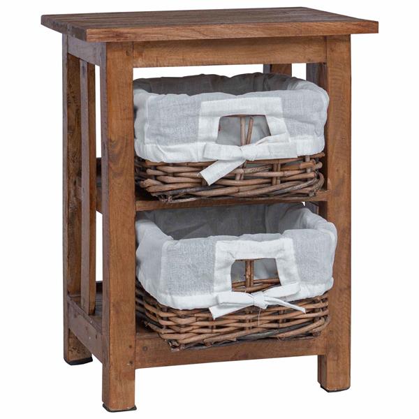 Grote foto vidaxl bijzettafel bruin massief mahoniehout huis en inrichting complete slaapkamers