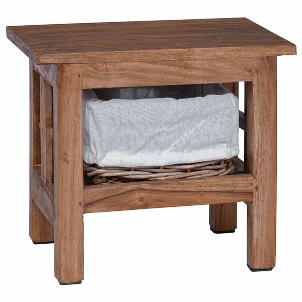 Grote foto vidaxl bijzettafel bruin massief mahoniehout huis en inrichting complete slaapkamers