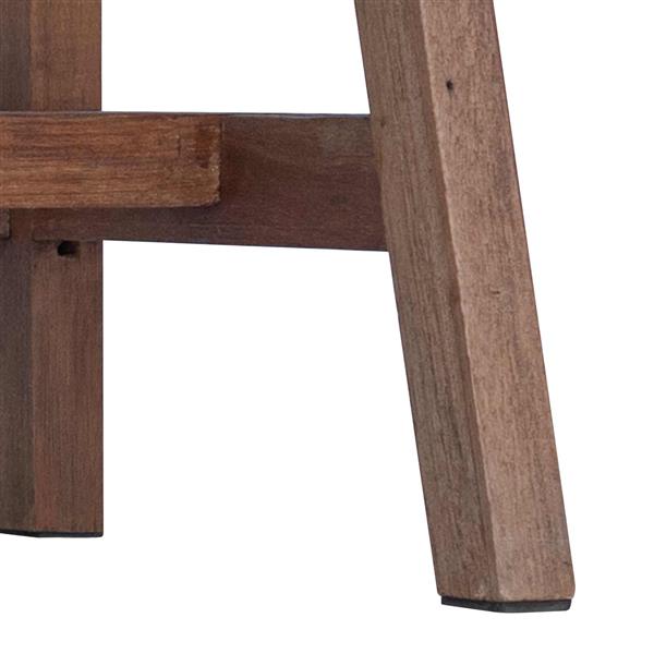 Grote foto vidaxl bureau bruin 90 x 50 x 103 cm massief gerecycled hout huis en inrichting stoelen