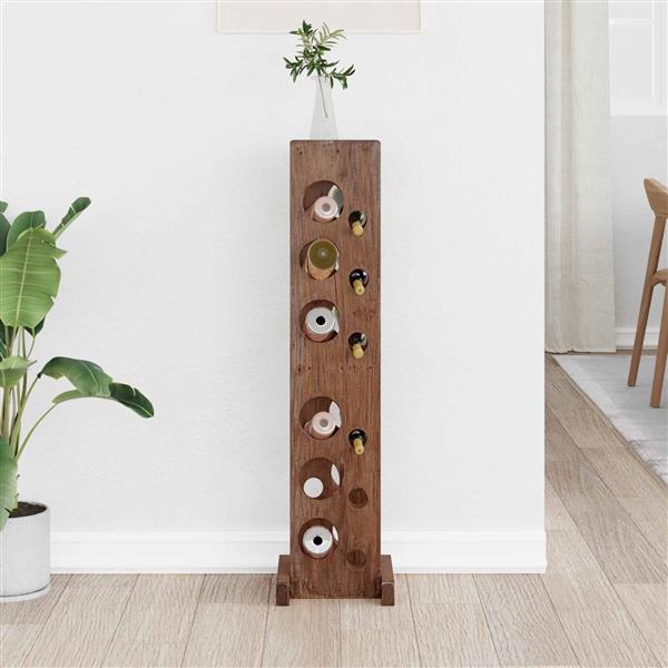 Grote foto vidaxl rek bruin 20 x 25 x 100 cm massief mahoniehout huis en inrichting woningdecoratie