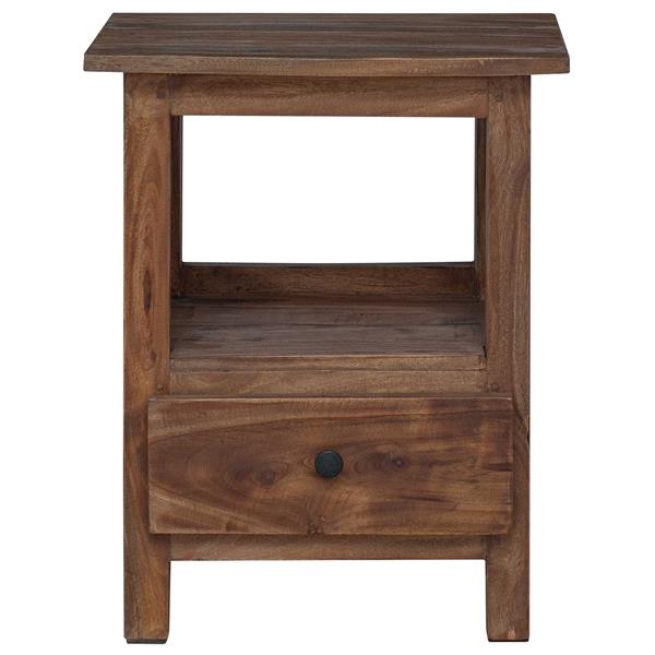 Grote foto vidaxl nachtkastje bruin 30 x 30 x 47 cm massief gerecycled hout huis en inrichting eettafels