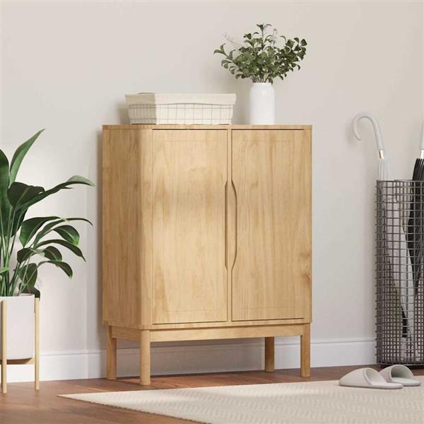 Grote foto vidaxl dressoir wasbruin 70 x 30 x 70 5 cm massief vurenhout huis en inrichting overige