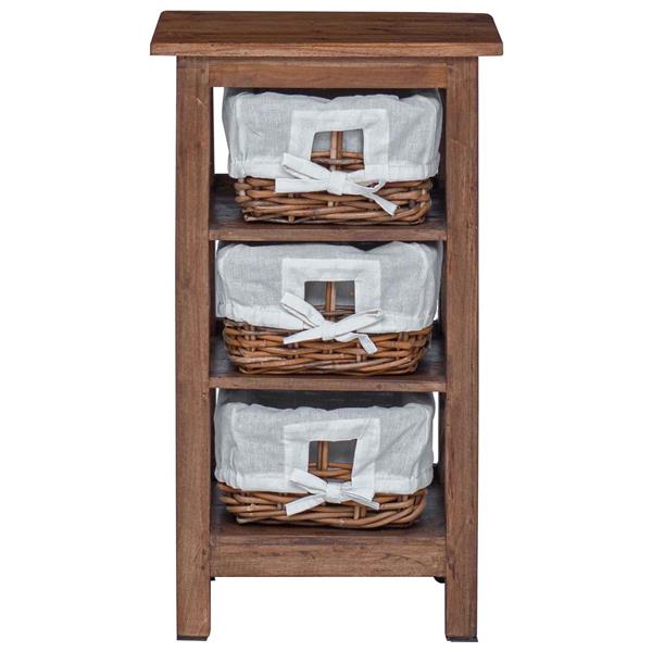 Grote foto vidaxl bijzettafel bruin massief mahoniehout huis en inrichting complete slaapkamers