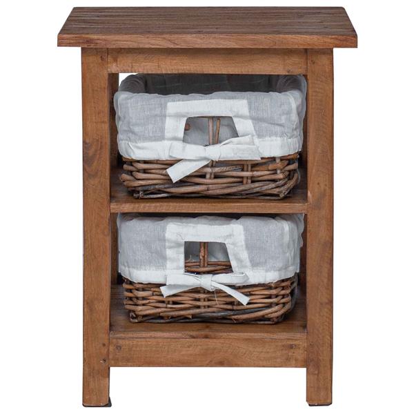 Grote foto vidaxl bijzettafel bruin massief mahoniehout huis en inrichting complete slaapkamers