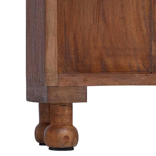 Grote foto vidaxl rekken met plank bruin 47 x 16 x 55 cm massief mahoniehout huis en inrichting overige