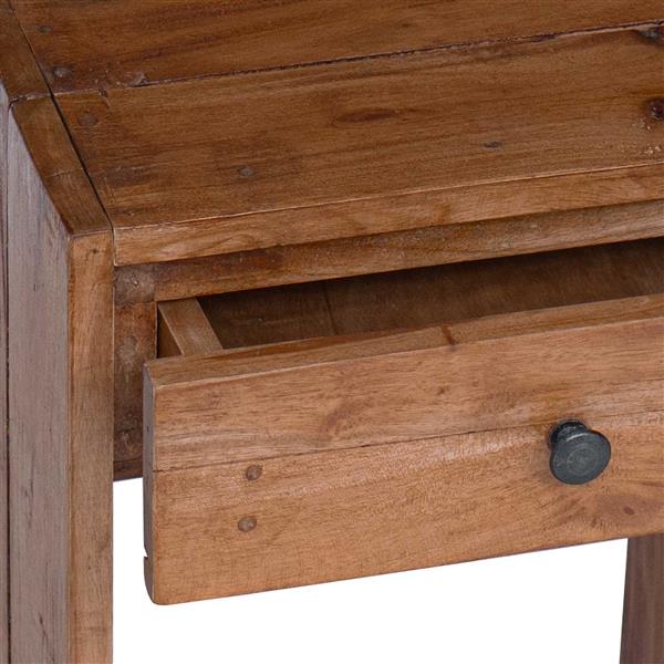 Grote foto vidaxl nachtkastje met lade bruin 63 x 30 x 79 cm massief mahoniehout huis en inrichting complete slaapkamers